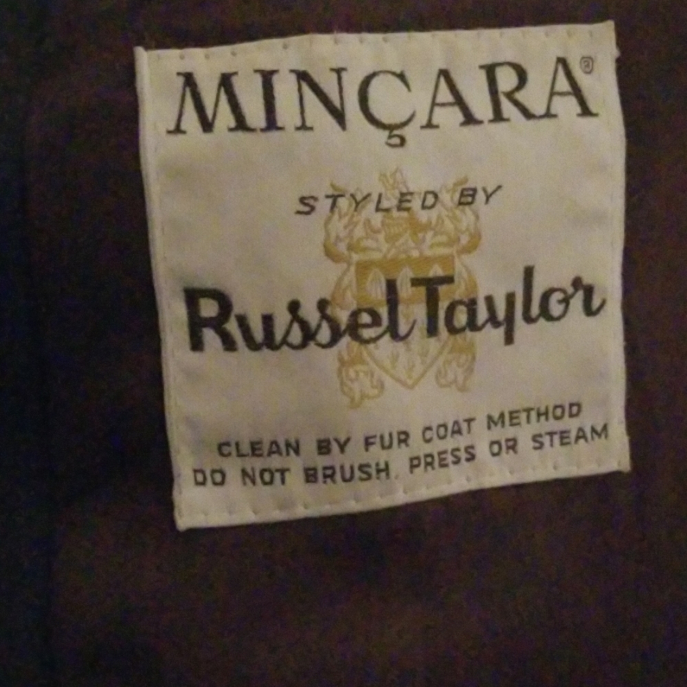 Finkel's dark brown faux fur gentle worn coat - Picture 4 of 5